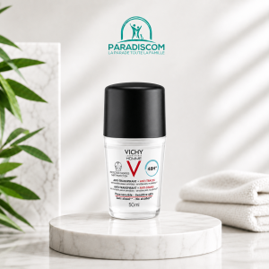 Vichy Homme Déodorant Anti-Transpirant 48h Protection Anti-Traces 2X50ml