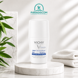 Vichy Déodorant 24H Toucher Sec Peau Sensible Roll-On Lotde 2 x 50 ml