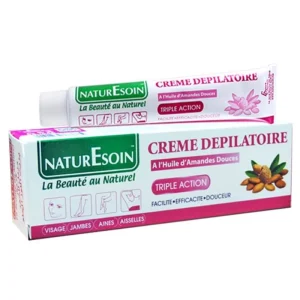 NaturEsoin Crème Dépilatoire à l’Huile d’Amandes Douces – 50 ml