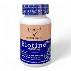 HEALTH POWER BIOTINE Beauté 90 Comprimés + Vitamine C 30 Comprimés OFFERT