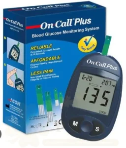 ON CALL PLUS LECTEUR DE GLYCÉMIE AVEC 10 BANDELETTES