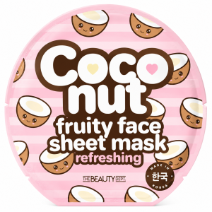 Coconut fruity face sheet mask refreshing