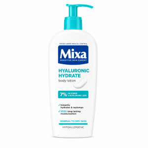 Mixa Hyaluro Fresh D3673600 Lotion pour corps à base de glycérine végétale et acide hyaluronique pour peau normale 250 ml