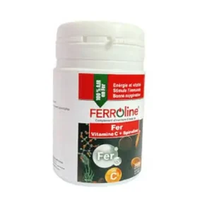 Ferroline Fer Vitamine C & Spiruline 30Gelules