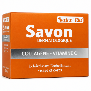 RACINE VITA SAVON DERMATOLOGIQUE ÉCLAIRCISSANT A LA COLLAGÈNE ET VITAMINE C