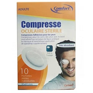 COMFORT COMPRESSE OCULAIRE STERILE JUNIOR 6 POCHETTES 85*60 MM