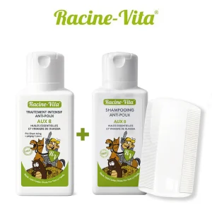 RACINE-VITA KIT TRAITEMENT COMPLET ANTI-POUX SHAMPOOING ET LOTION +SPRAY