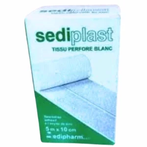 Stériskin – Tissu perforé BLANC 5 m x 10 cm